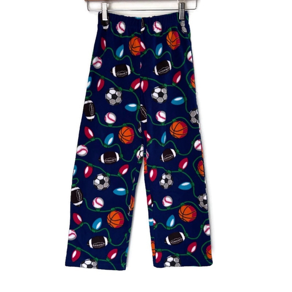 American Marketing Enterprises Christmas Sports-Themed Pajama Pants Boys L 10-12